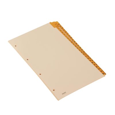 Intercalaires en bristol chamois